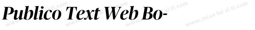 Publico Text Web Bo字体转换